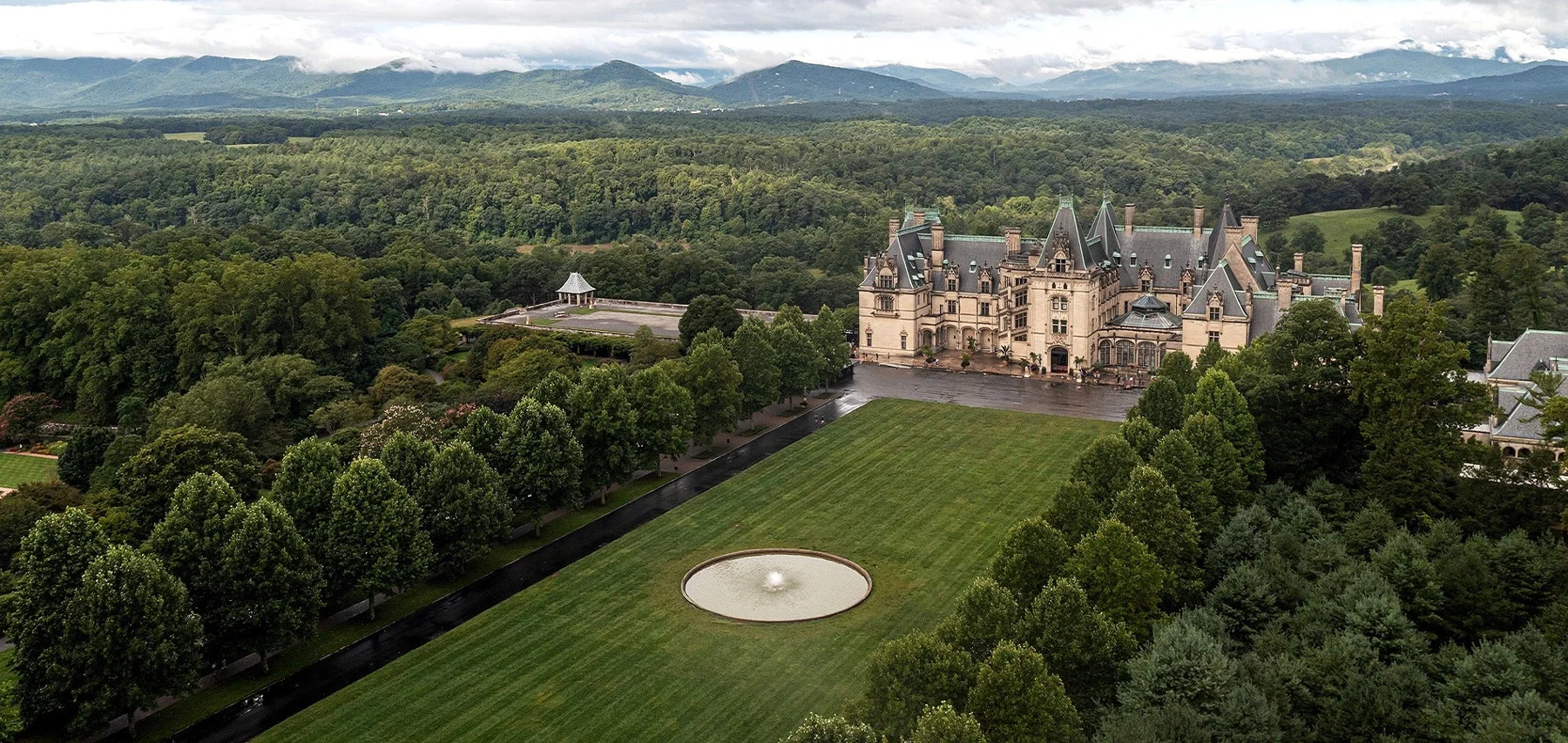 Biltmore House and its sweeping grounds