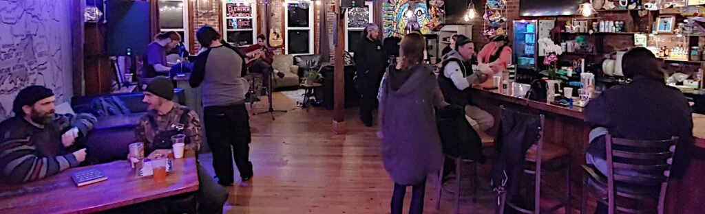 The West Asheville lounge, photographed for Elevated Kava’s official website